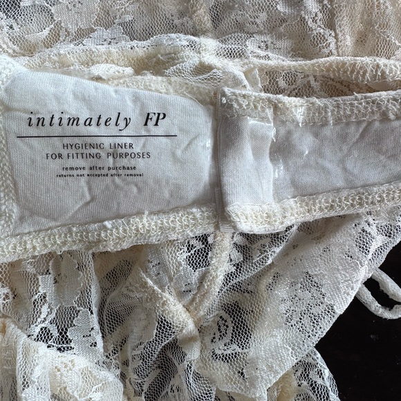 Free People Lace Bodysuit in Cream - Picture 8 of 16